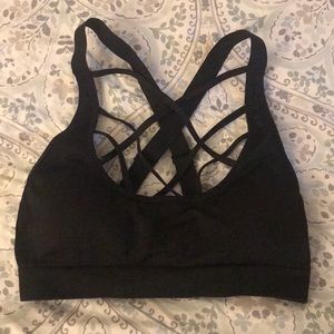 Victoria’s Secret Black Strappy Sports Bra